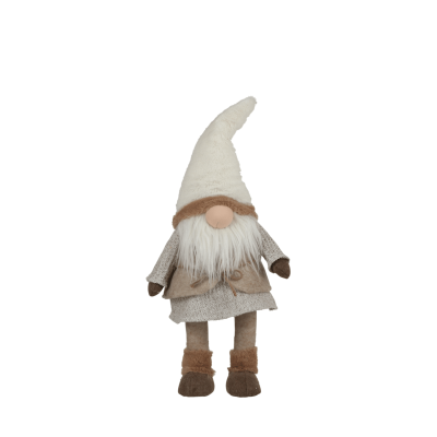 Gnome de Noël marron S