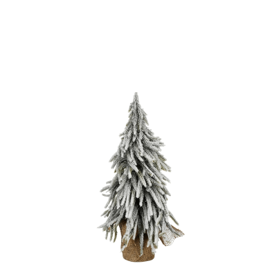 Sapin de Noël avec toile en jute