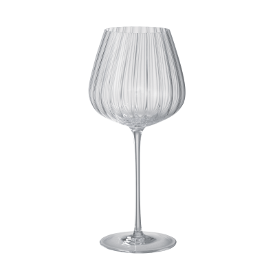Verre à vin avec lignes