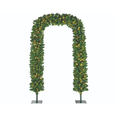 Guirlande Imperial arche led outdoor - dia40.00-h240.00cm-420l - vert/blanc chaud 