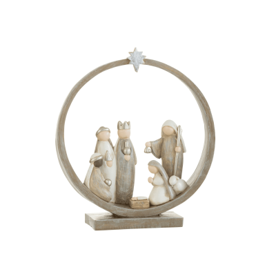 Crèche beige (19x6,5x21cm)