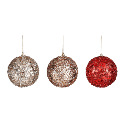 Boules de Noël à paillettes
